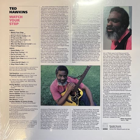 TED HAWKINS/ WATCH YOUR STEP