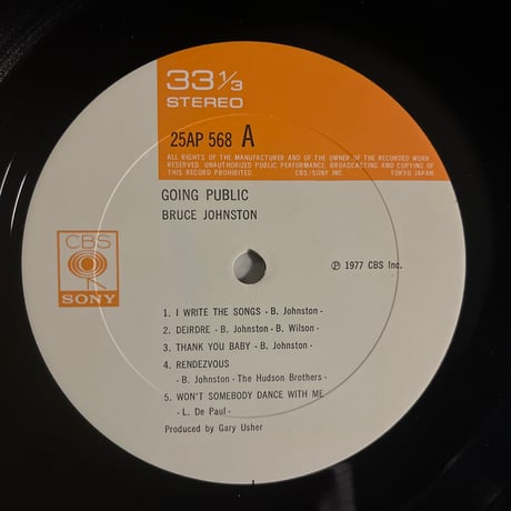 BRUCE JOHNSTON/GOING PUBLIC