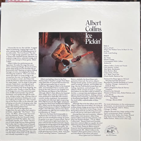 ALBERT COLLINS/ ICE PICKIN'
