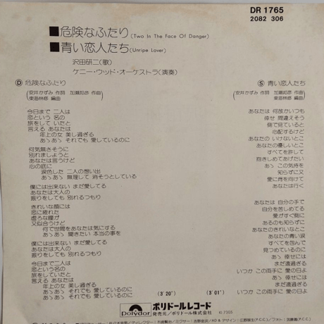 沢田研二/危険なふたり