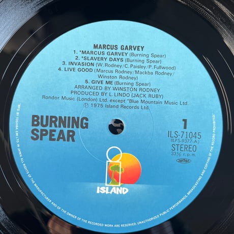 BURNING SPEAR/ MARCUS GARVEY