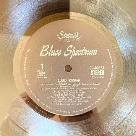 LOUIS JORDAN/ BLUES SPECTRUM