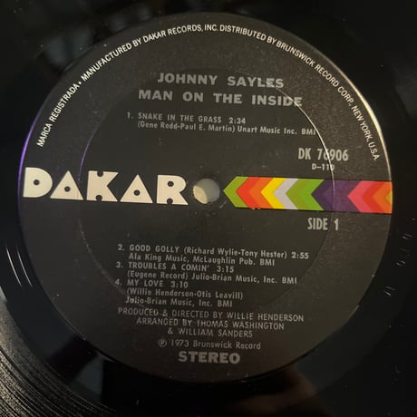 JOHNNY SAYLES/ MAN ON THE INSIDE
