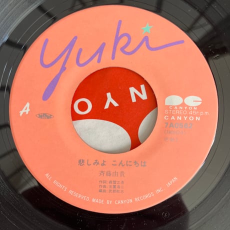 斉藤由貴/ 悲しみよこんにちは