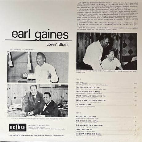 eaRL Gaines/ LoviN' bLues
