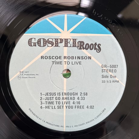 ROSCOE ROBINSON/ TIME TO LIVE