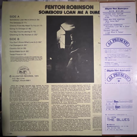 FENTON ROBINSON/ SOMEBODY ＬＯＡＮ　ME A DIME