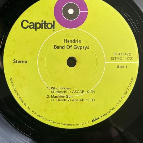 JIMI HENDRIX/ BAND OF GYPSYS