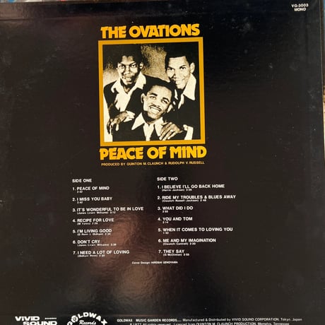 THE OVATIONS/ PEACE OF MIND