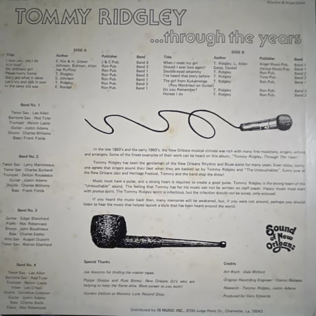 TOMMY RIDGLEY/ through the years