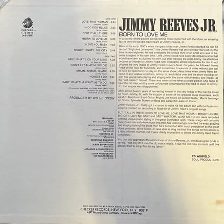 /JIMMY REEVES JR,/ BORN TO LOVE ME