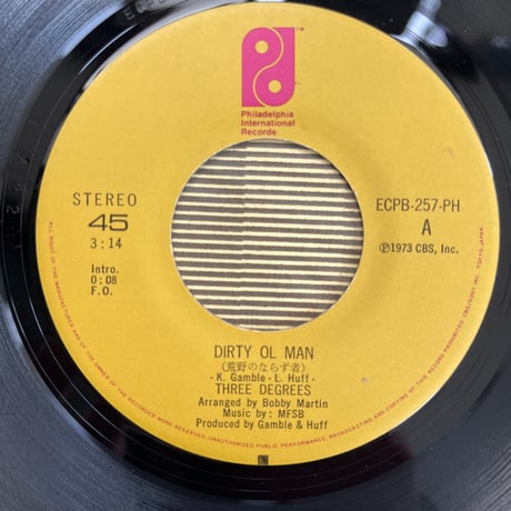 THREE DEGREES/ DIRTY OL'  MAN