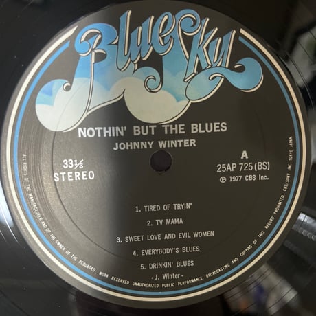 JOHNNY WINTER/ Nothin' But The Blues