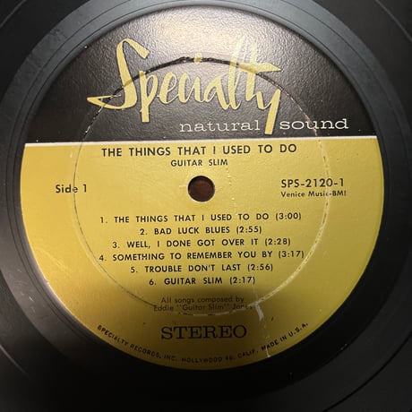 GUITAR SLIM/ THE THINGS THAT I USED TO DO