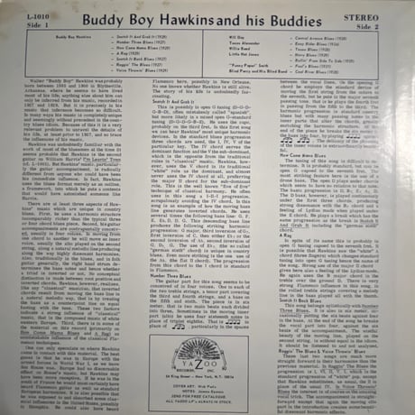 BUDDY BOY HAWKINS/ &his buddies1927-1934