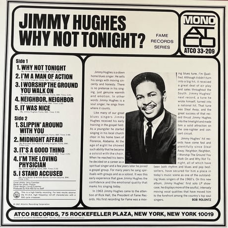 JIMMY HUGHES/ WHY NOT TONIGHT?