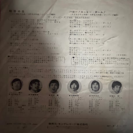 ザ・ビーバーズ/ 初恋の丘