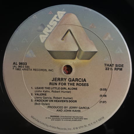 JERRY GARCIA/ RUN FOR THE ROSES