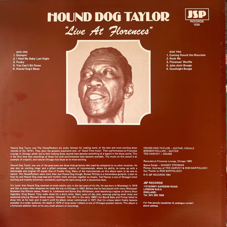 HOUND DOG TAYLOR/ Live At Florences