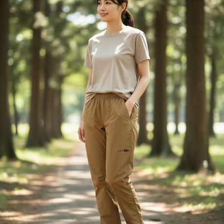ユニセックス撥水ナイロンパンツ
