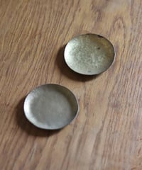経年真鍮豆皿2枚【試作品】