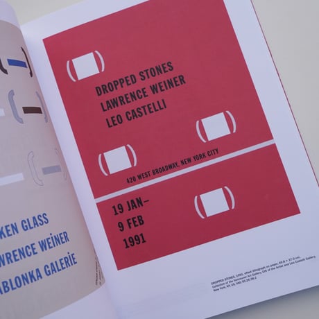 Lawrence Weiner ローレンス・ウェイナー  THE LAWRENCE WEINER POSTER ARCHIVE (1965-2021)