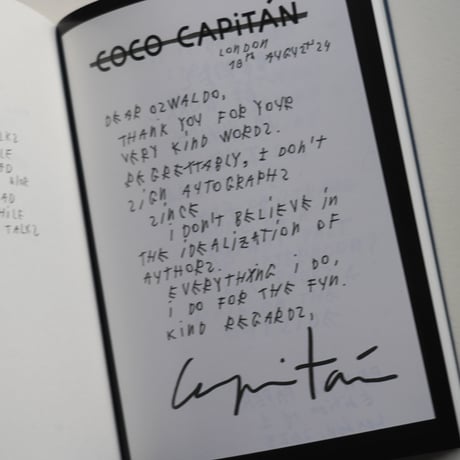 Coco Capitán  WORDS ON PAPER