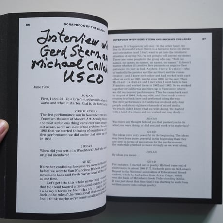 JONAS MEKAS SCRAP BOOK OF THE SIXTIES WRITINGS 1954-2010