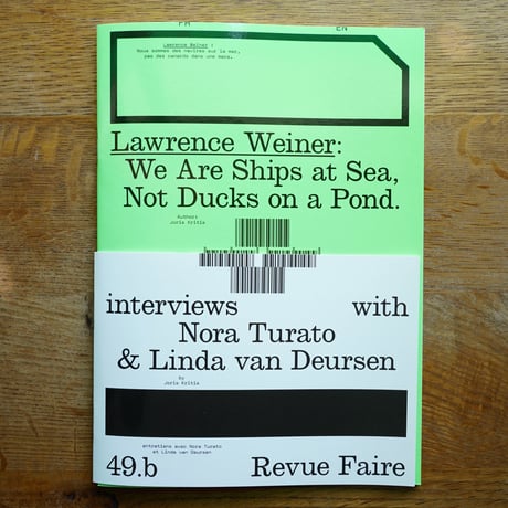 Revue Fair  Lawrence Weiner