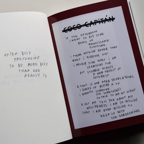 Coco Capitán  WORDS ON PAPER