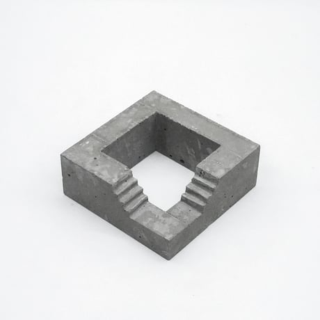 Fragment set (2 pieces) Handmade concrete sculpture