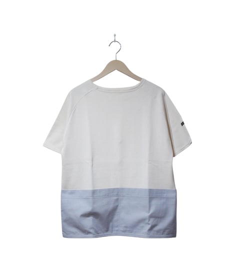 ナプロン【NAPRON】ポケットバスクシャツ S/S　アイボリー