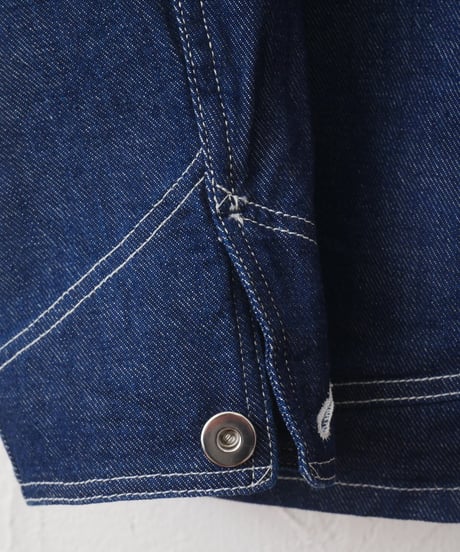 ハツキ【HATSKI】　Cotton Denim Coverall　インディゴ