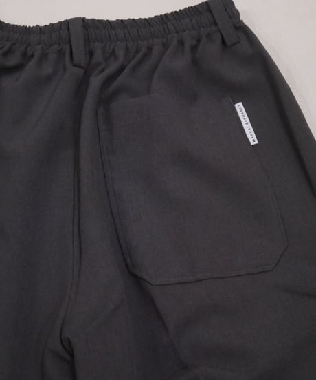マニュアルアルファベット【manualalphabet】STRECH TWILL EASY PANTS　チャコール