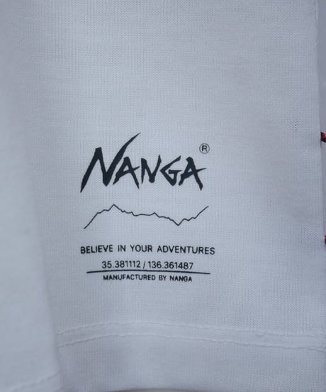 ナンガ【NANGA】ドライミックス ラグランスリーブ Tシャツ　ホワイト