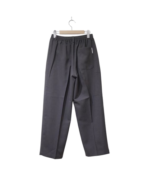 マニュアルアルファベット【manualalphabet】STRECH TWILL EASY PANTS　チャコール