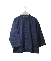 ティグルブロカンテ【TIGRE BROCANTE】　6オンスデニムヤッコオープン8分袖シャツ　インディゴ