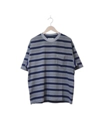 ジョンブル【JOHNBULL】ピグメントボーダーTシャツ　ベージュベース