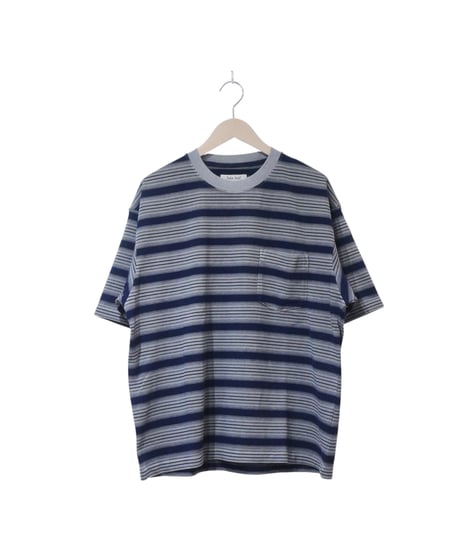 ジョンブル【JOHNBULL】ピグメントボーダーTシャツ　ベージュベース