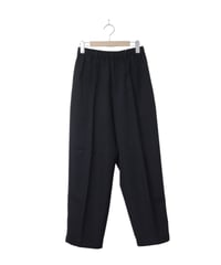 マニュアルアルファベット【manualalphabet】STRECH TWILL EASY PANTS　ブラック