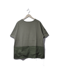 ナプロン【NAPRON】ポケットバスクシャツ S/S　オリーブ
