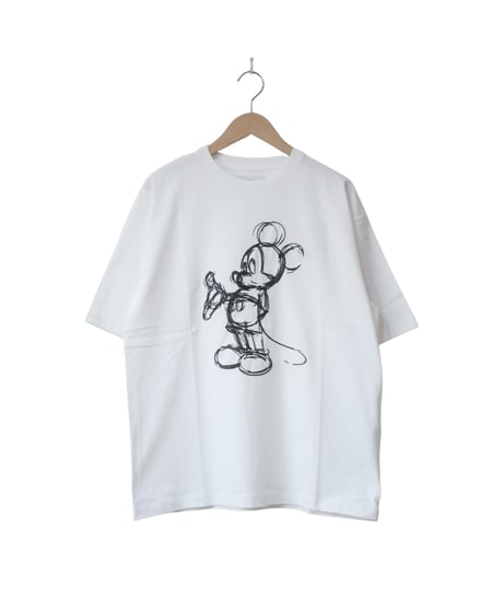 ジョンブル【JOHNBULL】MICKEY MOUSE Embroidery Tシャツ　ホワイト
