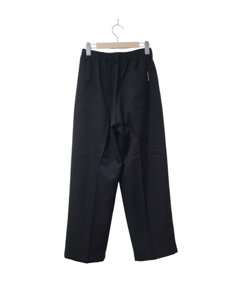 マニュアルアルファベット【manualalphabet】STRECH TWILL EASY PANTS　ブラック