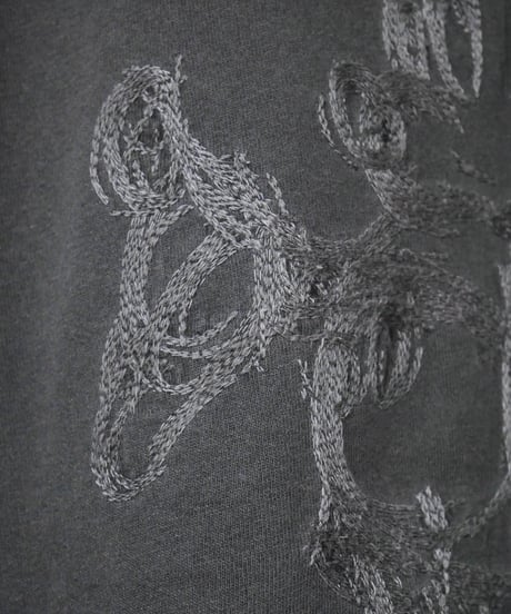 ジョンブル【JOHNBULL】MICKEY MOUSE Embroidery Tシャツ　チャコール