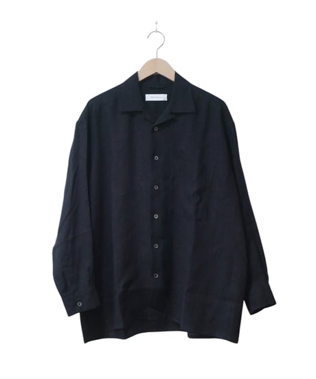 パースプロジェクト【PERS PROJECTS】　VICTOR L/S WIDE FIT SHIRTS　ブラック