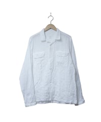 アラン【ARAN】シャーリングパナマドビーシャツ　ホワイト