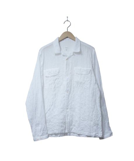 アラン【ARAN】シャーリングパナマドビーシャツ　ホワイト