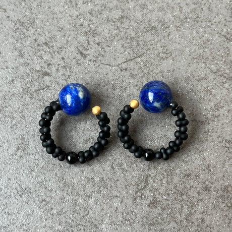 ラピスラズリ　Ear Cuff