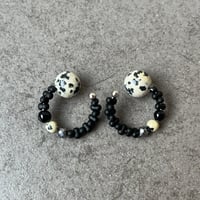 ダルメシアンジャスパー　Ear Cuff