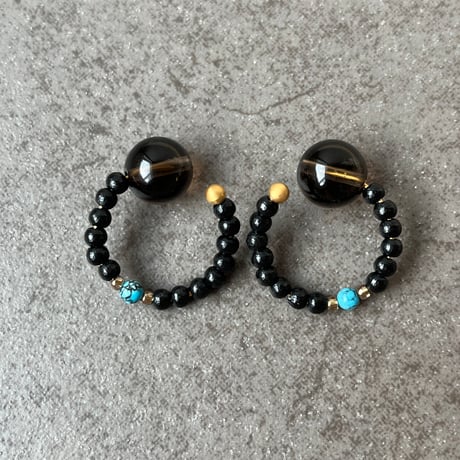 スモーキークォーツ　Ear Cuff